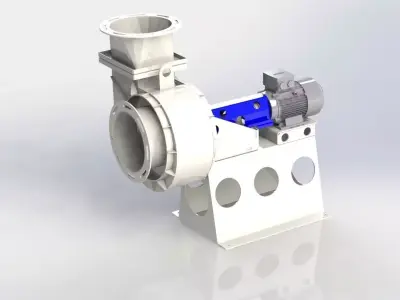 Industrial Centrifugal fan 3D model purchase