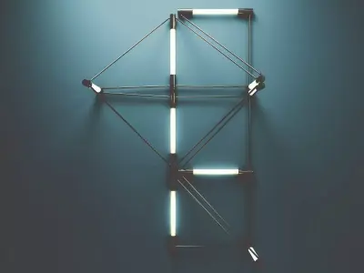 Meta Wall Lamp Free 3D model