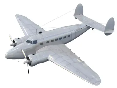 Lockheed L-14 Super Electra 3D model