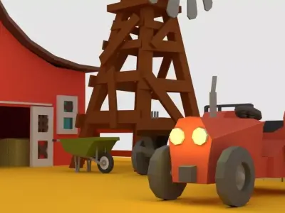 Farm Pack Free low-poly 3D model