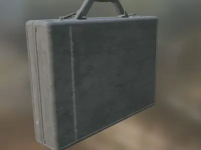 Briefcase Low-poly 3D model