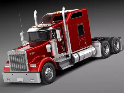 Kenworth W900 Sleeper Cab 2014 3D model