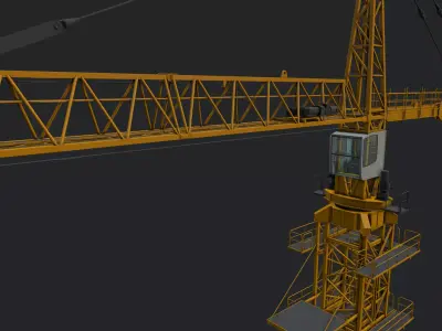 Tower Crane 3D model from CGTrader