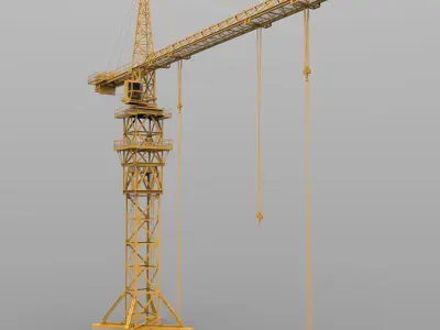 Tower Crane 3D model 2