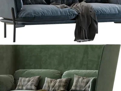 Cloud High Back LN6 by andTRADITION 3D model