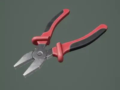 Plier 01 Low-poly 3D model