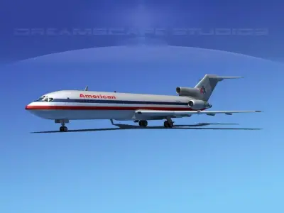 Boeing 727-200 American Airlines 2 3D model