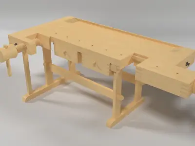 carpentry table 3D model