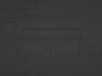 M16A3 rifle Free low-poly 3D model