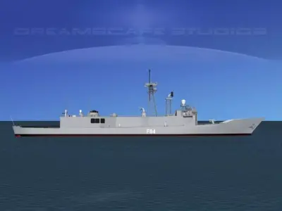 Spanish Frigate Reina Sofia F84 3D model