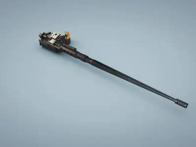 M242 Bushmaster Chain Gun 3D model