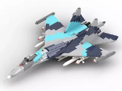 MocBricks3D - Lego SU-35 3D print model