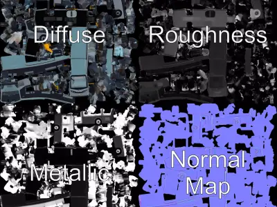 Sleek Urban Bus model pack Low-poly 3D model purchase