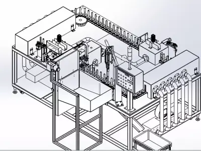 Automatic Spraying Machine Equipment 3D model