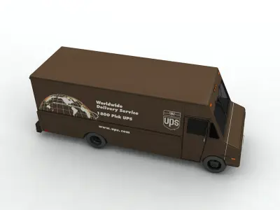 Delivery Truck UPS 3D model