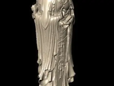 The Bodhisattva two buddha statues 3D print model