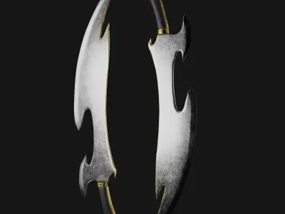High-Quality Sword Asset with 4K Textures Low-poly 3D model
