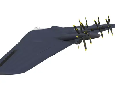 Northrop XB-35 Low-poly 3D model