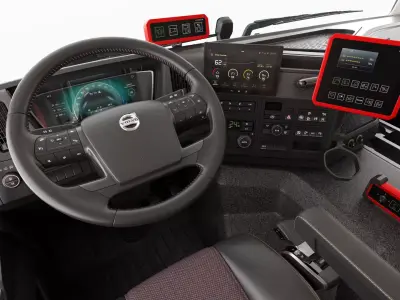 VOLVO FMX 6X4 Fire Truck 3D model