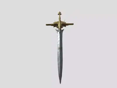 Bronze Cross Relic Low-poly 3D model