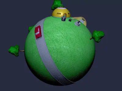 KING KAIO PLANET 3D print model