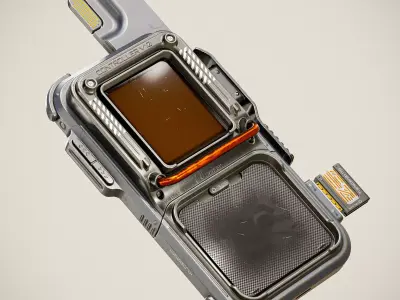 Sci-fi Controller V10 PBR Low-poly 3D model