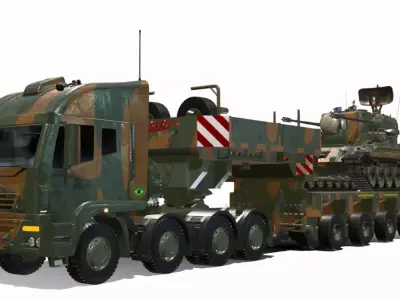 IVECO TRAKKER 500 8x8 Low-poly 3D model