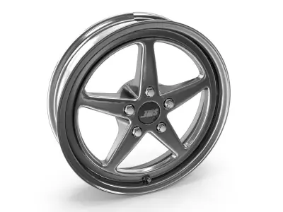 JMS Avenger Series Race Front Wheel Polished 3D model