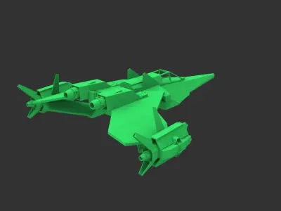 fighter jet  3D print model