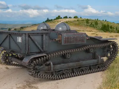 UE Tractor German Vray 3D model