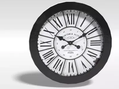 Round Wall Clock Free 3D model
