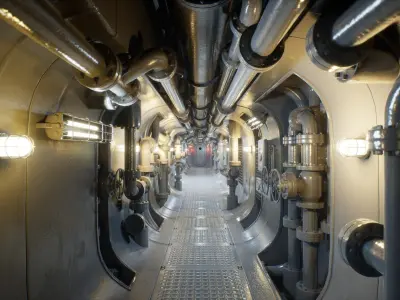 Corridor 002 UE4 3D model