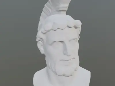 ancient Greek marble head statue 3D print model order