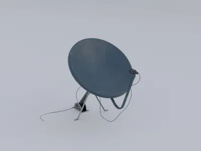 Satellite dish antenna Low-poly 3D model purchase