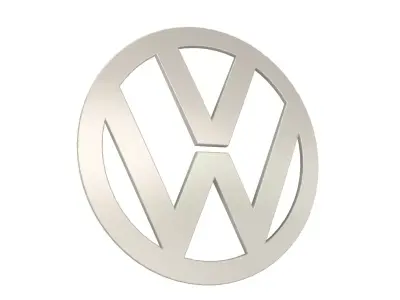 VW logo Free 3D model