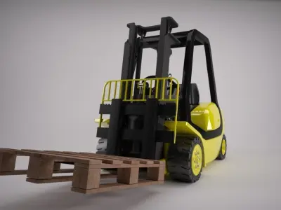 Forklift Truck Model 3D model
