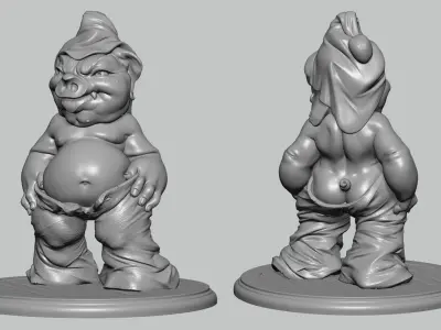 The Vampire Pig - Toy model to print  Part 02 Free 3D print model