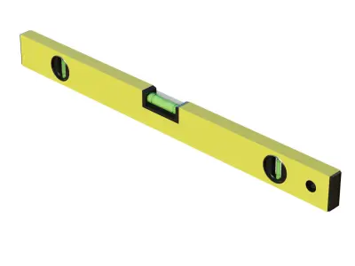 Spirit Level Low-poly 3D model buy