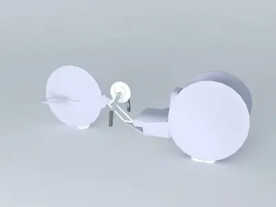 HANDCYCLE MODEL FOR WOUNDED WARRIOR PROJECT 3D model