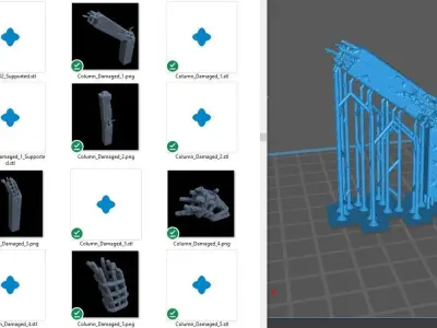MILITARY MODERN TELECOM SHELTER FOR TABLETOP 1-35 SUPPORTED STL 3D print model