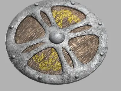 Shield-1 shield Low-poly 3D model