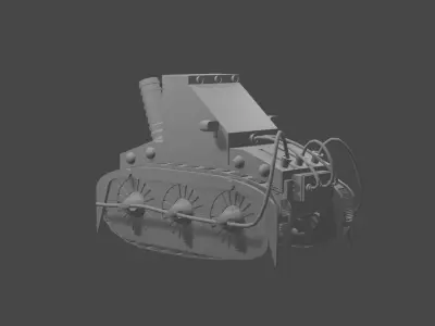 Truck with wires  3D print model