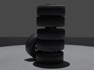 tire model Free low-poly 3D model