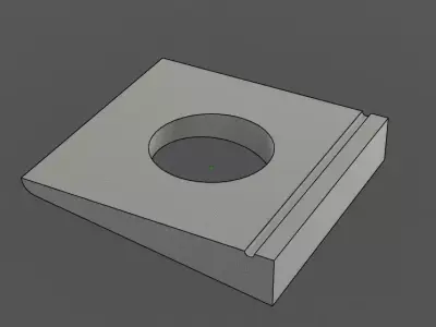 Machine elements   Washers Low-poly 3D model