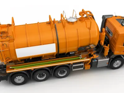 VOLVO FMX 8X4 Vacuum Truck 3D model purchase