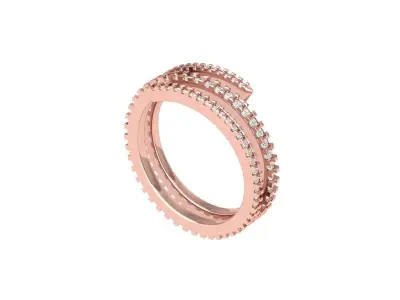 Wedding Ring 3D print model 115