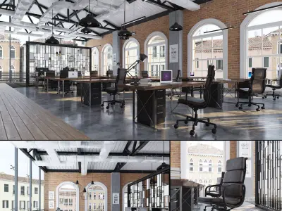 Industrial Open Office 3D model