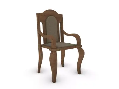 Javaneshe antique chair 3D model