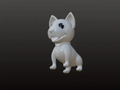 Bull Terrier Dog 3D model