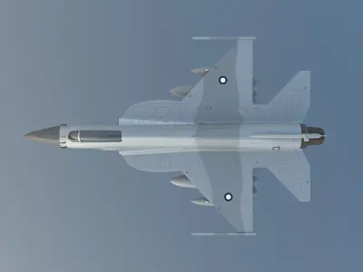 JF-17 Thunder Low-poly 3D model